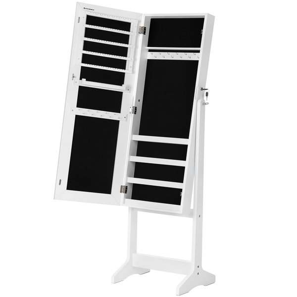 Ebern Designs Aganlane 16.2'' Wide Freestanding Jewelry Armoire with